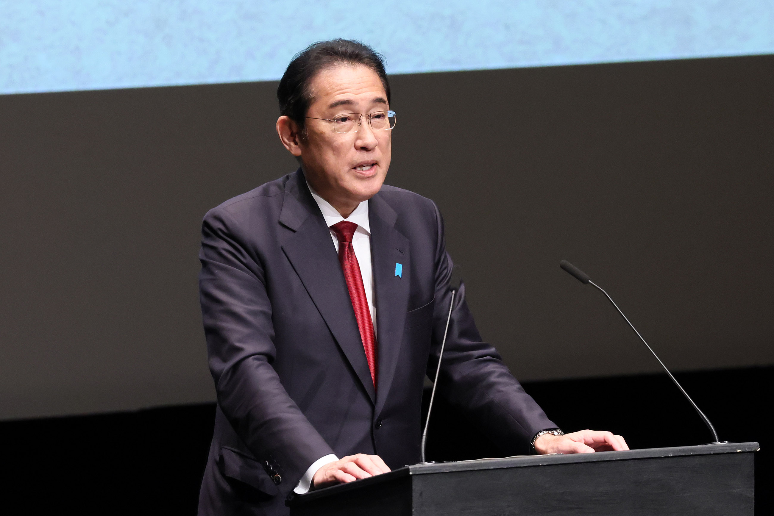 Prime Minister Kishida attending a Japan-France tourism event (1)