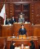 Photograph of the Prime Minister delivering a policy speech during the plenary session of the House of Representatives 2