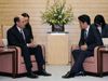 Photograph of Prime Minister Abe receiving a visit from US Ambassador to Japan, Mr. John Victor Roos 2