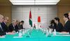 Photograph of Prime Minister Abe at the meeting with the Prime Minister of the Palestinian Authority, Dr. Salam Fayyad 1