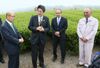 Photograph of the Prime Minister visiting a company that has newly entered the agricultural industry