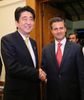 Photograph of Prime Minister Abe shaking hands with Mr. Enrique Pena Nieto, President of the United Mexican States
