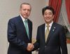 Photograph of Prime Minister Abe shaking hands with H.E. Recep Tayyip Erdoğan, Prime Minister of the Republic of Turkey (1)
