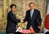 Photograph of Prime Minister Abe shaking hands with H.E. Recep Tayyip Erdoğan, Prime Minister of the Republic of Turkey (2)