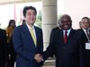 Photograph of Prime Minister Abe shaking hands with H.E. Mr. Armando Emílio Guebuza, President of the Republic of Mozambique