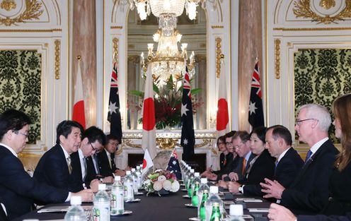Photograph of the Japan-Australia Summit Meeting