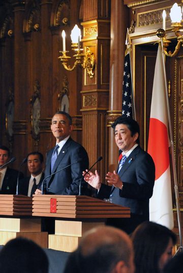 Photograph of the Japan-U.S. joint press conference (2)