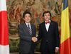 Photograph of Prime Minister Abe shaking hands with H.E. Mr. Elio Di Rupo, Prime Minister of Belgium