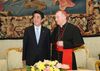 Photograph of the Prime Minister attending the meeting with the Cardinal Secretary of State