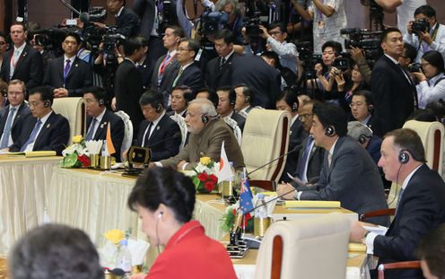 Photograph of Prime Minister Abe attending the East Asia Summit