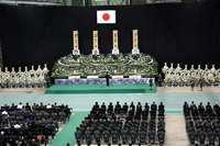 Photograph of the memorial service for SDF members who lost their lives while on mission