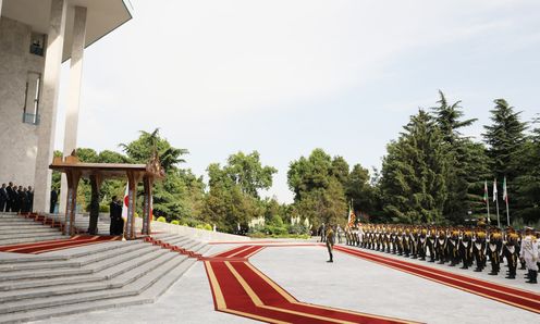 Photograph of the Prime Minister attending the welcome ceremony (4)