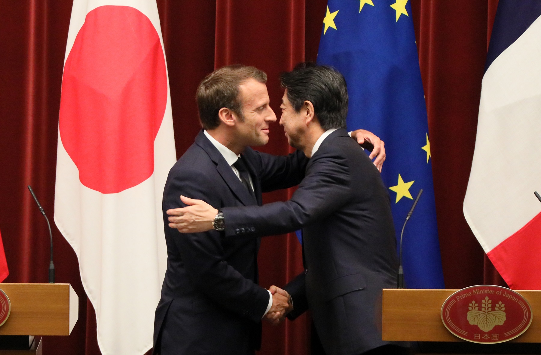 Photograph of the Japan-France joint press conference (4)