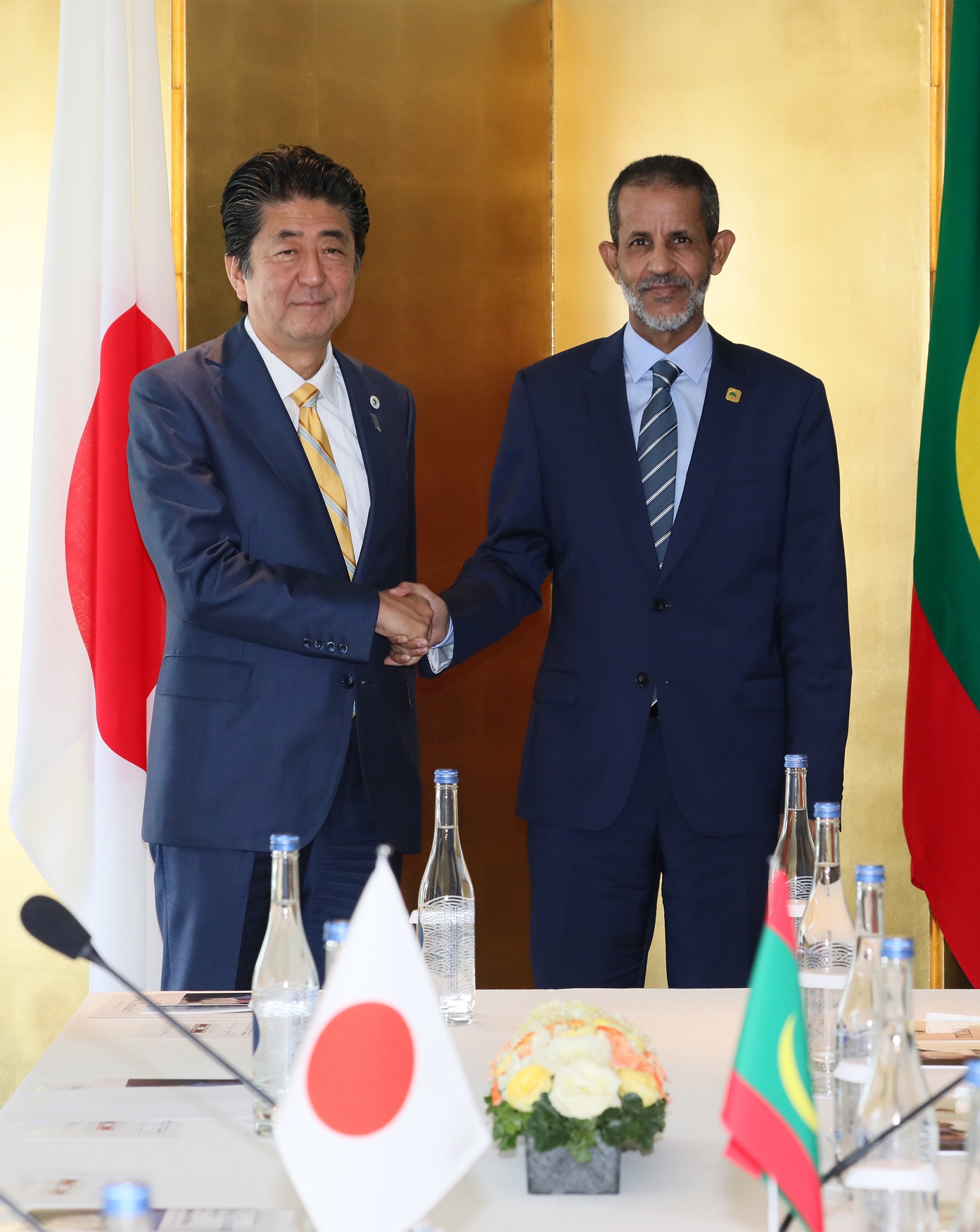 Photograph of the Japan-Mauritania Summit Meeting