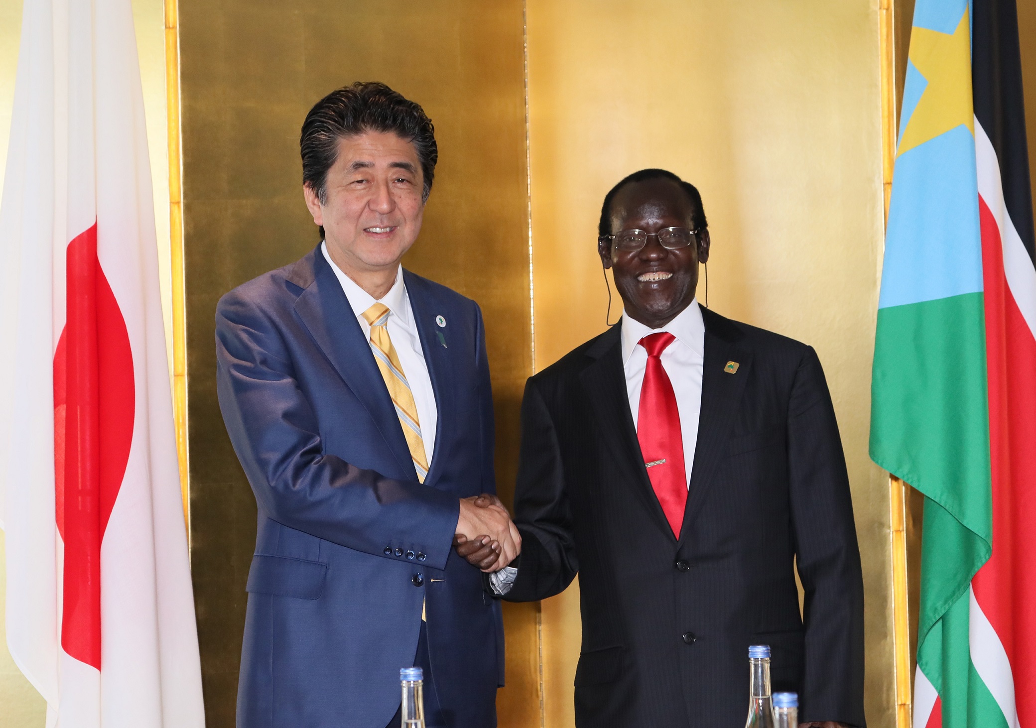 Photograph of the courtesy call from the Vice-President of South Sudan