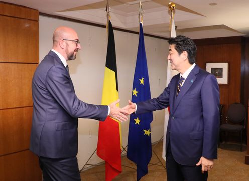 Photograph of the meeting with the President-elect of the European Council (Prime Minister of the Kingdom of Belgium) (1)