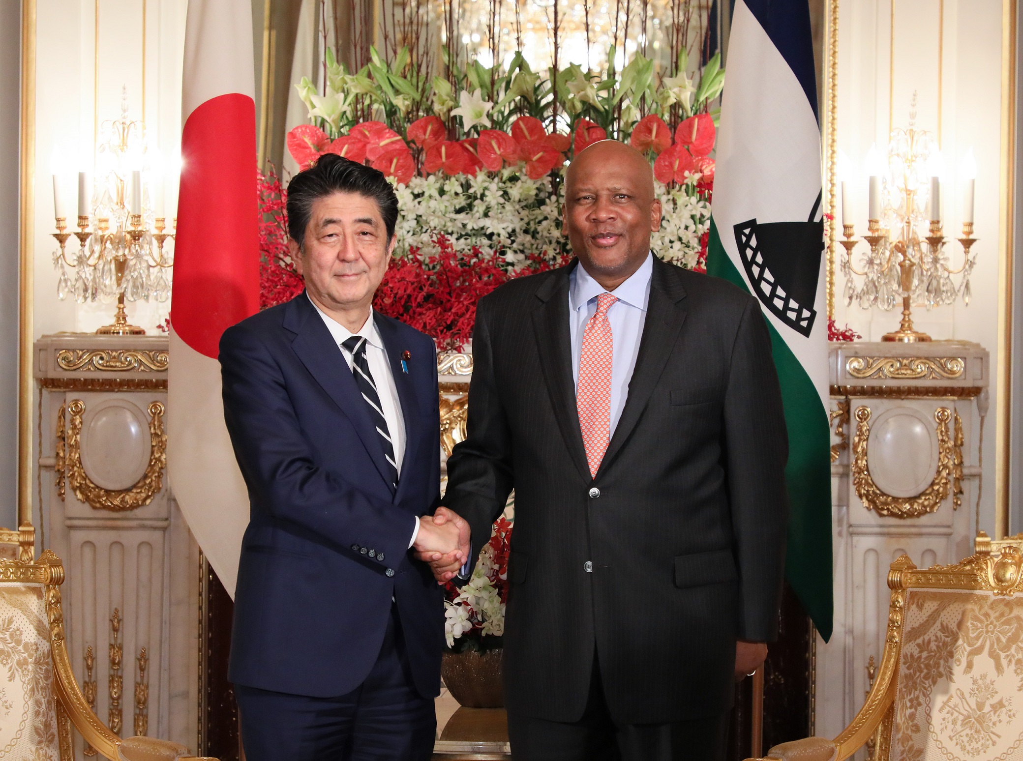 Photograph of the Japan-Lesotho Summit Meeting (1)