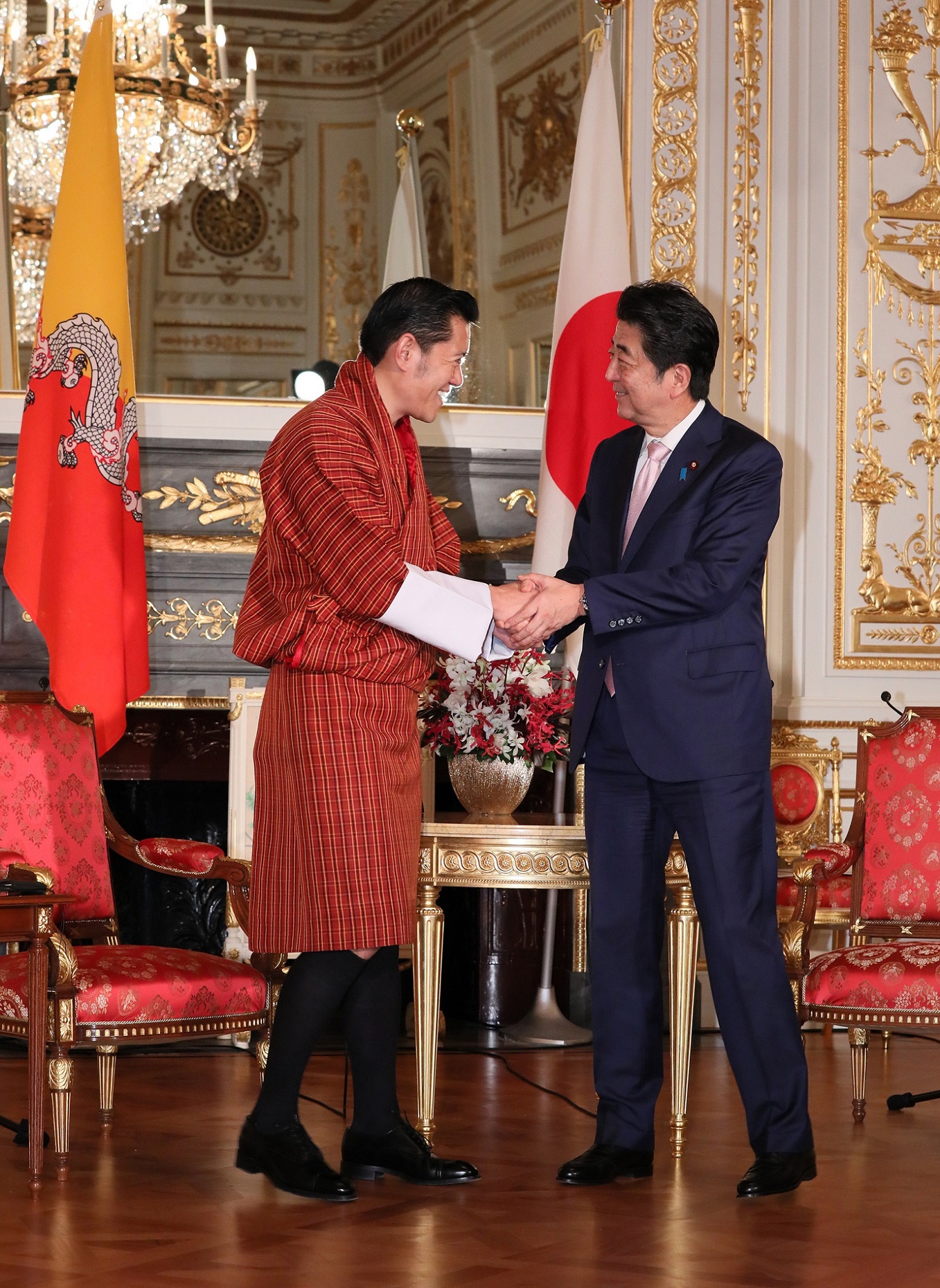 Photograph of the meeting with the King of the Kingdom of Bhutan (2)