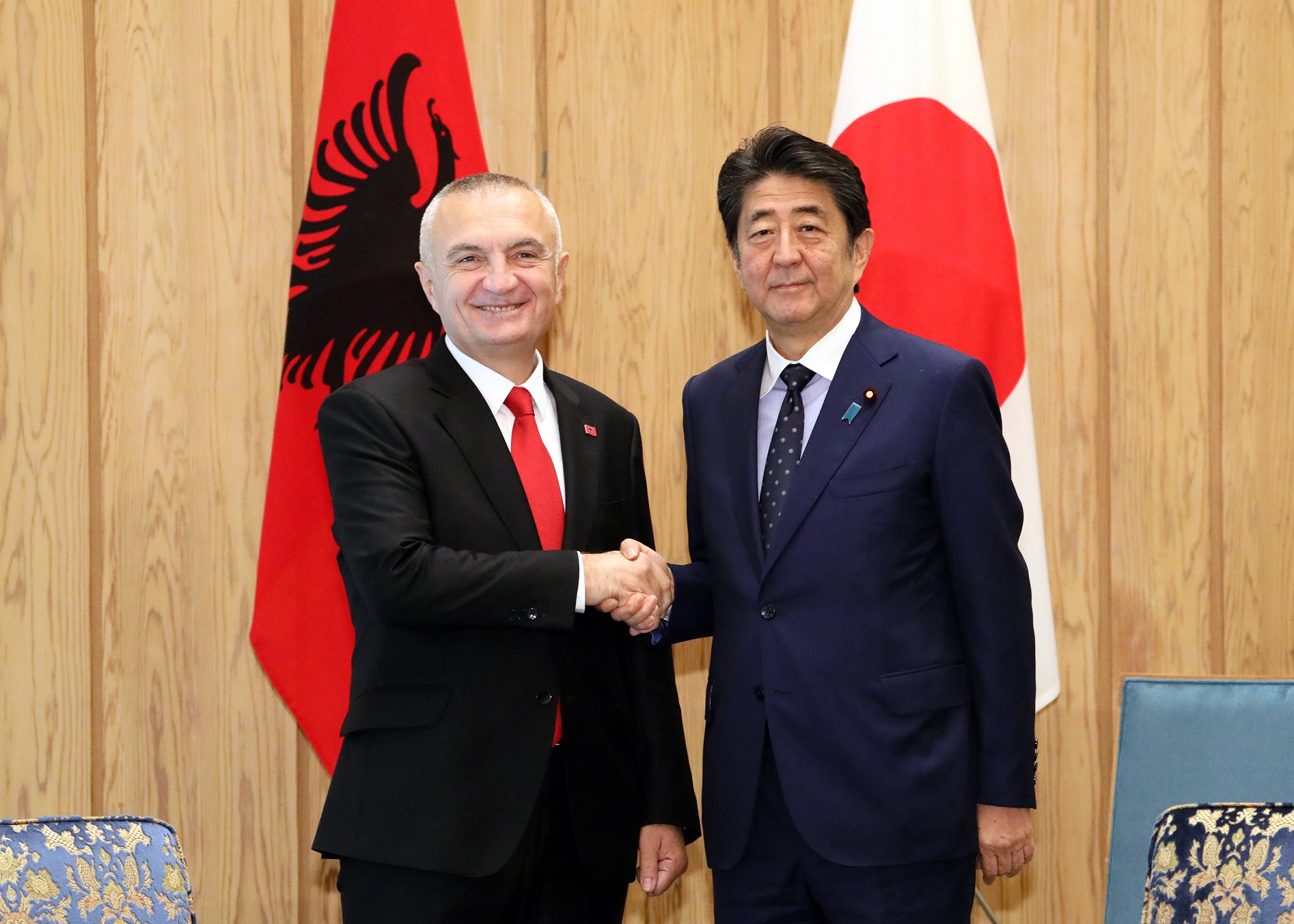 Photograph of the meeting with the President of the Republic of Albania (1)