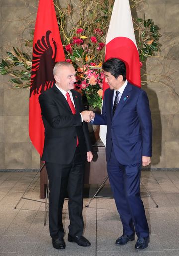 Photograph of the meeting with the President of the Republic of Albania (2)