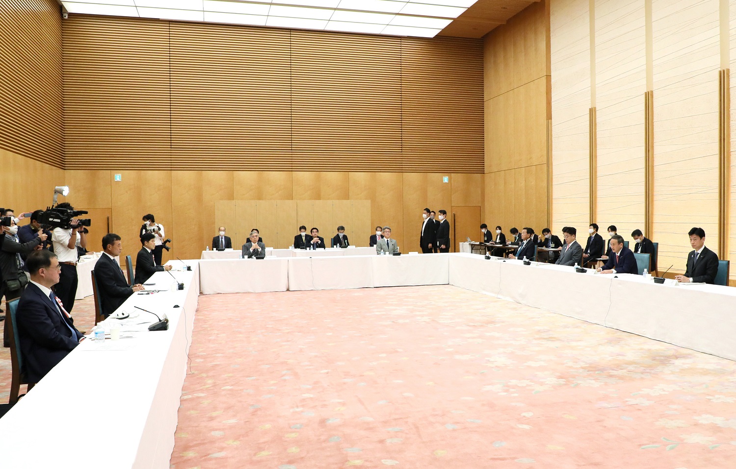 Photograph of the Prime Minister making a statement (5)