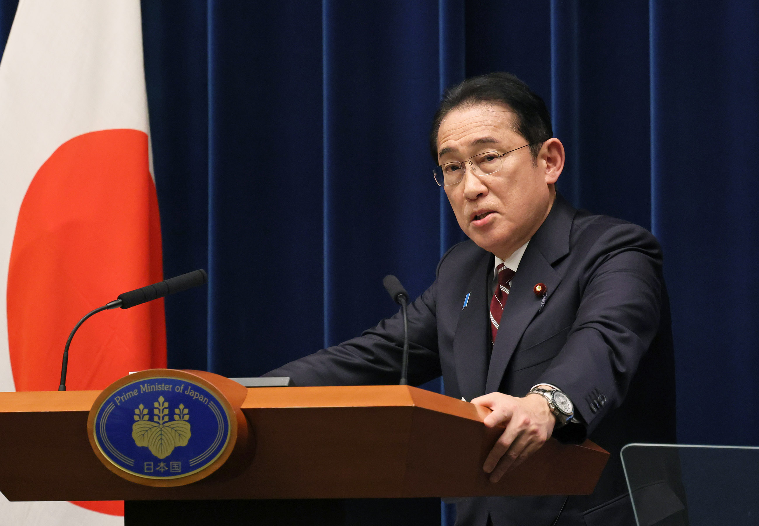 Prime Minister Kishida answering questions from the journalists (6)