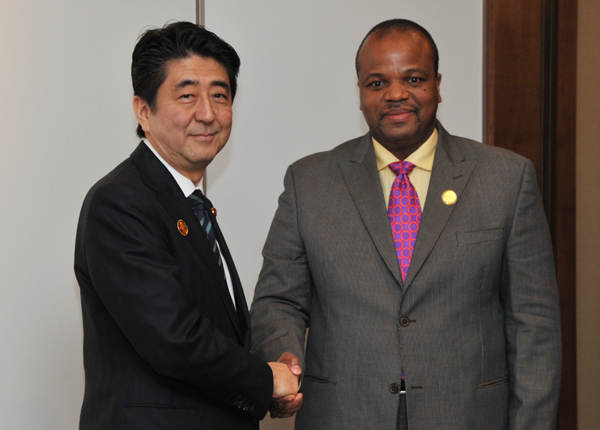 Photograph of the Japan-Swaziland Summit Meeting