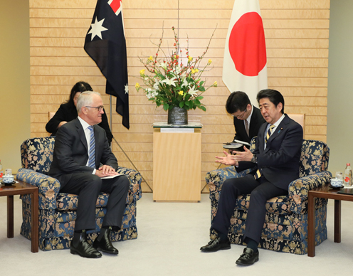 Photograph of the Japan-Australia Summit Meeting (1)