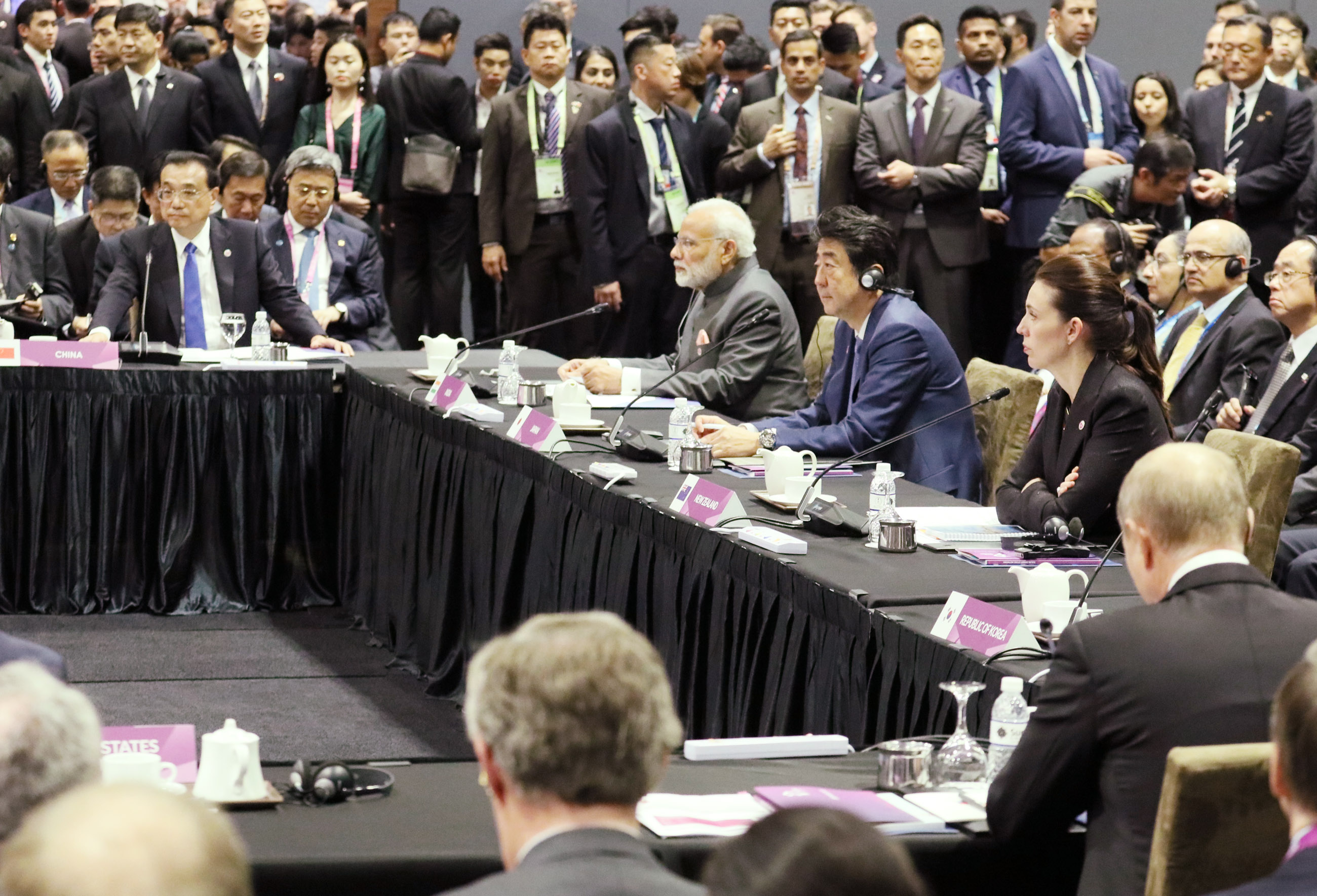 Photograph of Prime Minister Abe attending the East Asia Summit