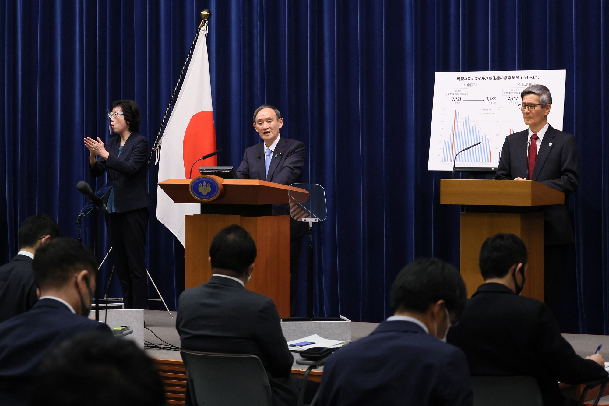 Photograph of the Prime Minister making a statement (7)