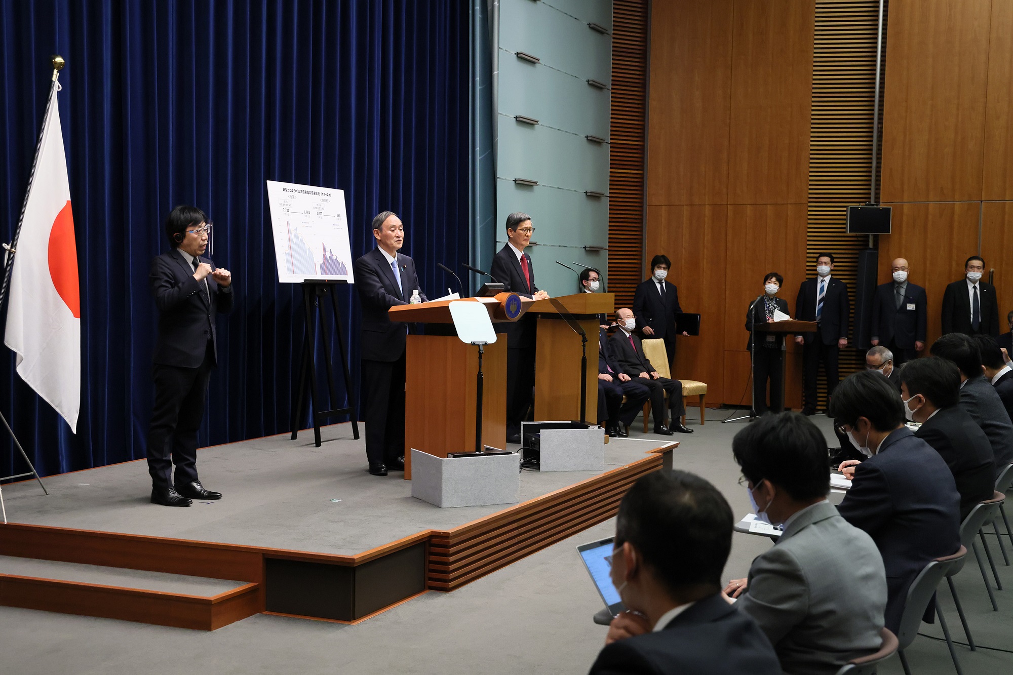Photograph of the Prime Minister making a statement (8)