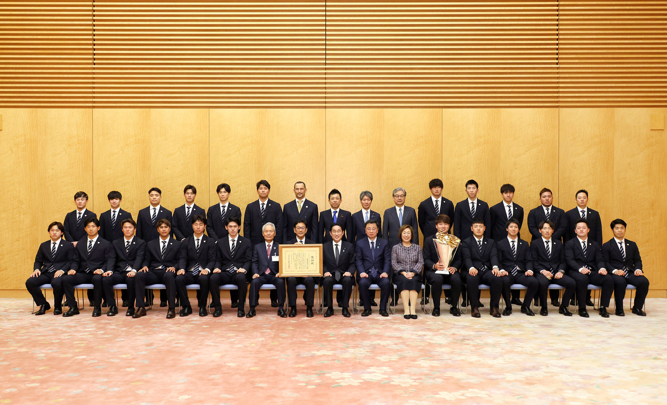 Courtesy Call from the Team Japan in the 2023 World Baseball Classic