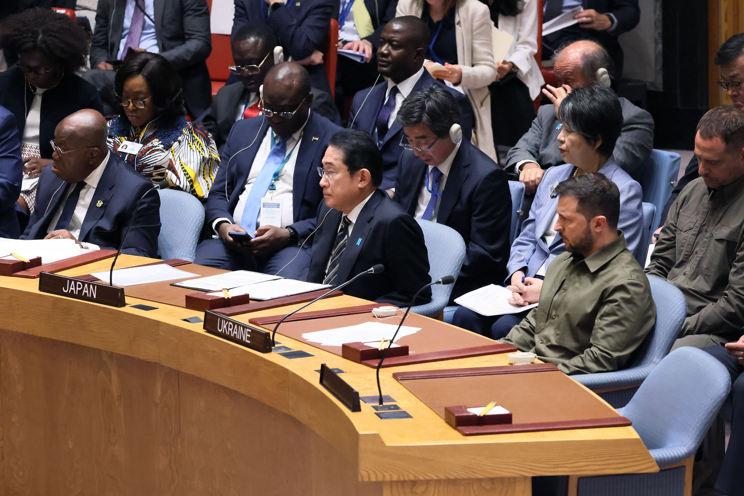 Prime Minister Kishida attending the Security Council High Level Open Debate on “Upholding the purposes and principles of the UN Charter through effective multilateralism: maintenance of peace and security of Ukraine” (2)