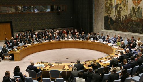 Photograph of the Prime Minister attending a high-level meeting of the U.N. Security Council on Syria (1)