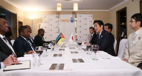 Photograph of the Japan-Mozambique Working Lunch