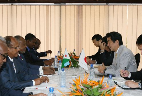 Photograph of the Japan-Djibouti Summit Meeting