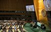Photograph of the Prime Minister delivering an address at the opening ceremony of the United Nations Summit on Climate Change (2)