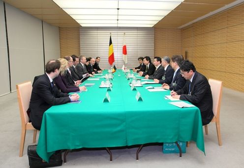 Photograph of the Japan-Belgium Summit Meeting 2