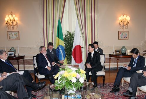 Photograph of the Japan-Brazil Summit Meeting