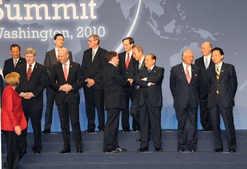 Group photograph of the leaders participating in the Nuclear Security Summit 2