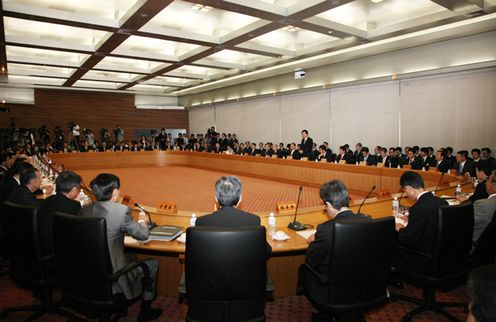 Photograph of the Prime Minister speaking at the National Governors’ Conference 2