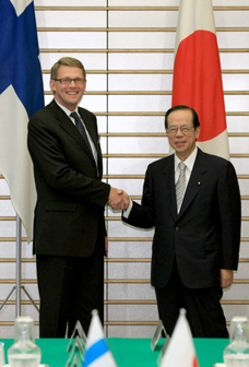 Photograph of the Japan-Finland Summit Meeting