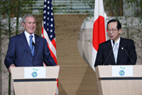 Photograph of the Joint Japan-US Leaders' Press Conference