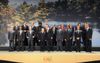 Photograph of the leaders attending a photo session with leaders of G8 and outreach countries