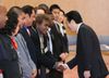 Photograph of the Prime Minister shaking hands with the representatives of the youths participating in the SWY program and giving words of encouragement to them 3