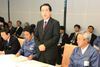 Photograph of the Prime Minister speaking at the Headquarters for Emergency Disaster Response for the 2011 Tohoku - Pacific Ocean Earthquake 1