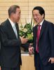 Photograph of Prime Minister Kan holding talks with Secretary-General of the United Nations Ban Ki-Moon 1
