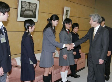 The United Nations Youth Ambassadors Pay Courtesy Call on the Prime Minister 