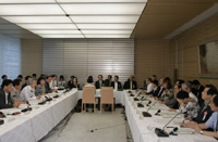 Photograph of the Meeting of the Central Council on Promotion of Measures for Persons with Disabilities
