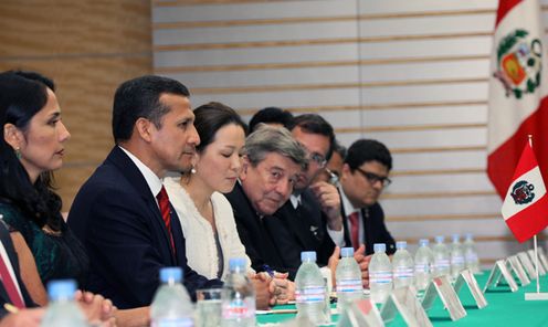 Photograph of President Humala at the summit meeting